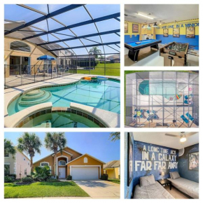 H8536 Single Level Pool Spa Home 5 Bed Near Disney